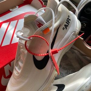 Nike Air Max 97 in White with Black and Red Accents